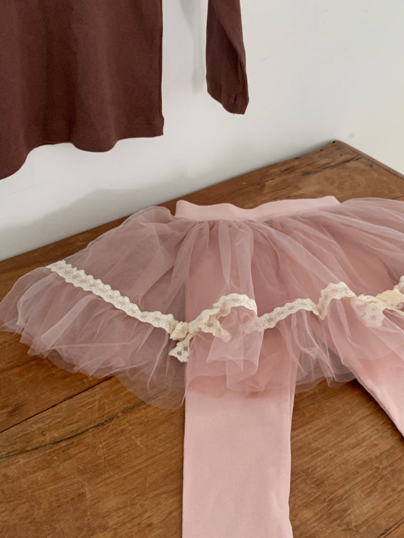 Sundaykids - Korean Children Fashion - #kidsstore - Princess Tulle Leggings - 9