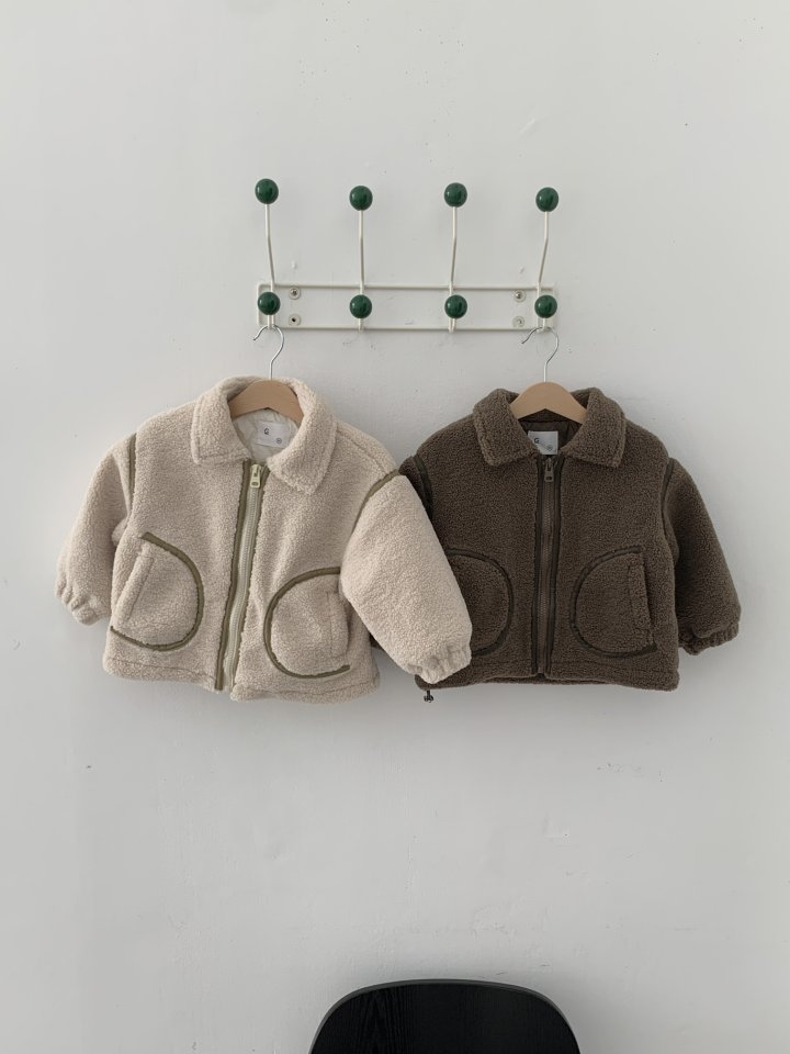 Sundaykids - Korean Children Fashion - #kidzfashiontrend - Quilted Fleece Jacket
