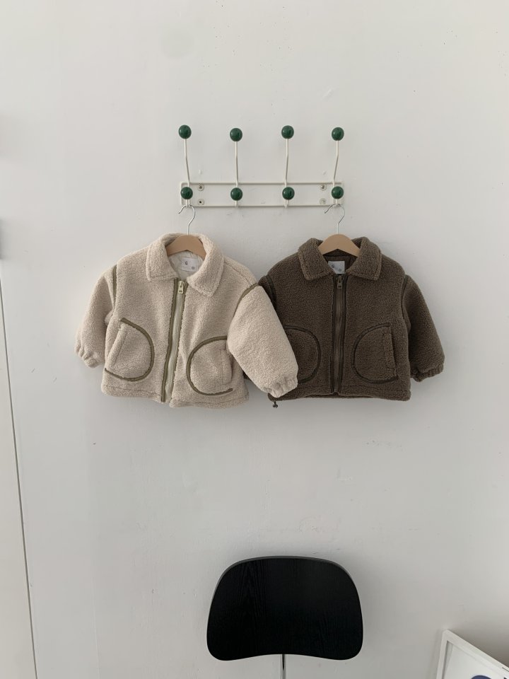 Sundaykids - Korean Children Fashion - #littlefashionista - Quilted Fleece Jacket - 3