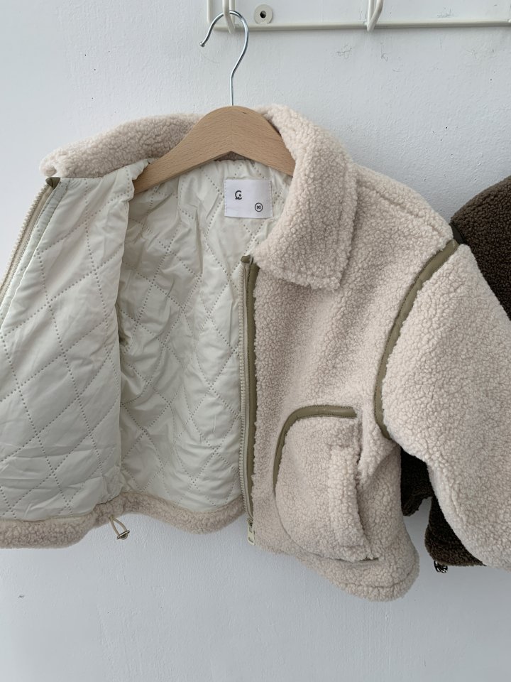 Sundaykids - Korean Children Fashion - #littlefashionista - Quilted Fleece Jacket - 4
