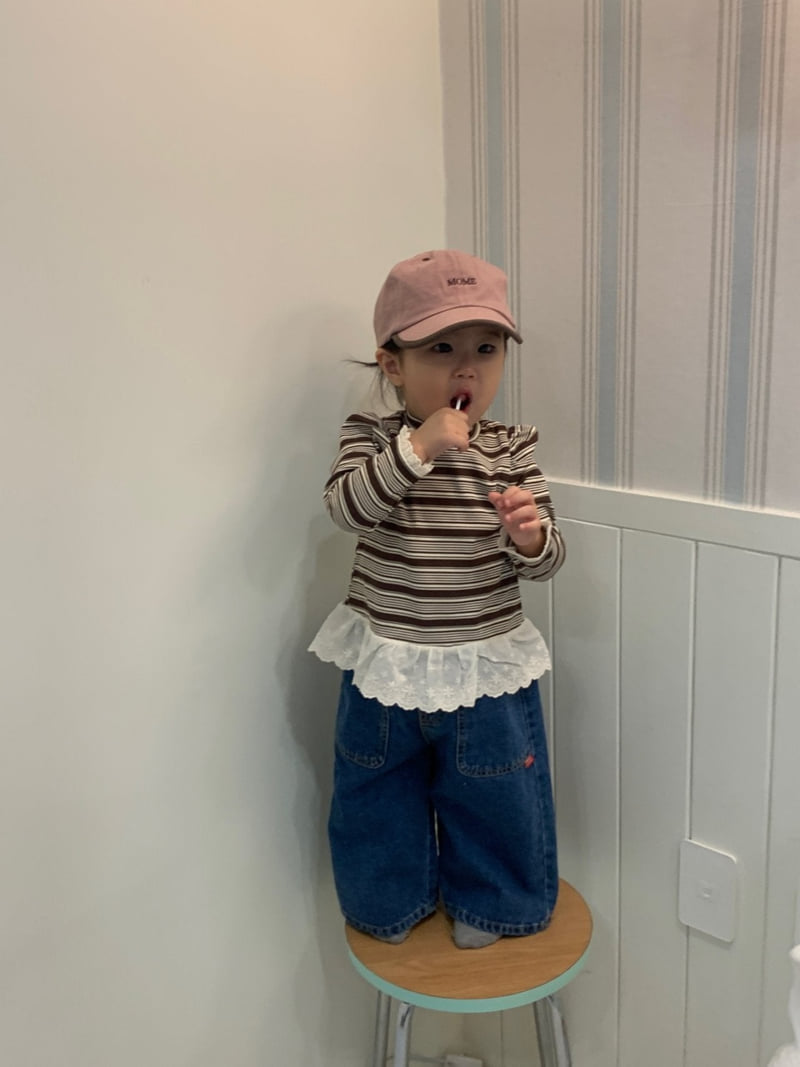 Sundaykids - Korean Children Fashion - #minifashionista - Striped Petit Layered Tee - 8