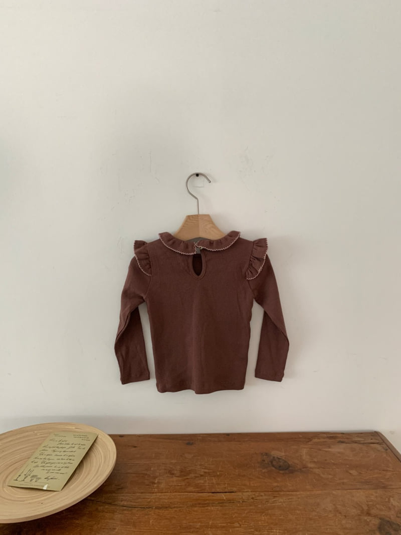 Sundaykids - Korean Children Fashion - #prettylittlegirls - Sweet Frill Round Tee - 10