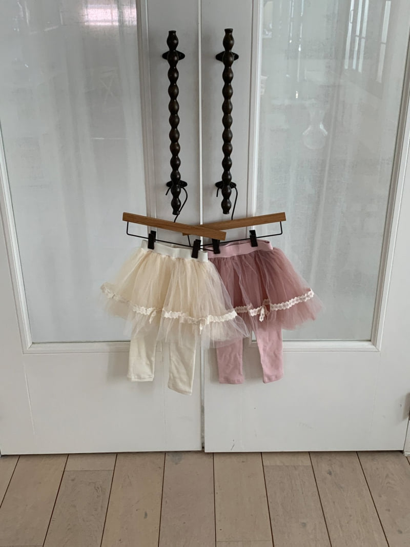 Sundaykids - Korean Children Fashion - #stylishchildhood - Princess Tulle Leggings - 2
