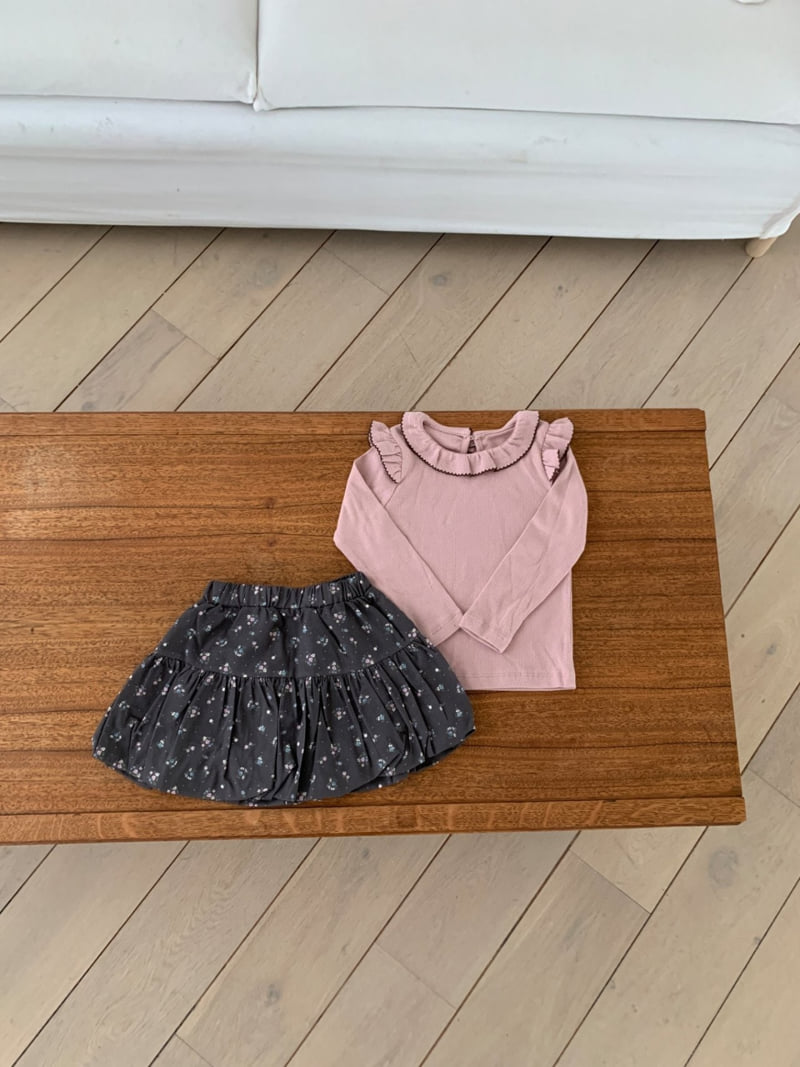 Sundaykids - Korean Children Fashion - #todddlerfashion - Sweet Frill Round Tee - 11