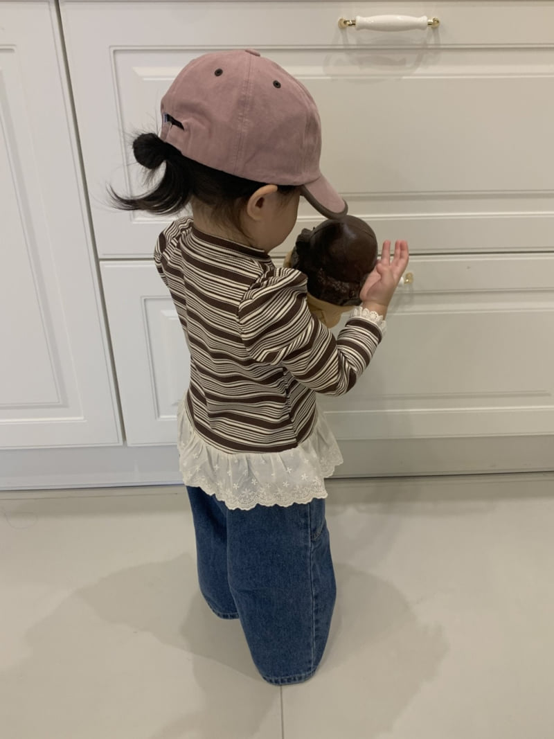 Sundaykids - Korean Children Fashion - #todddlerfashion - Striped Petit Layered Tee - 10