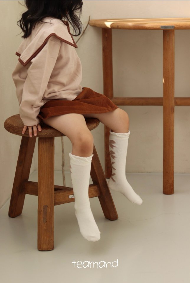 Teamand - Korean Children Fashion - #kidsstore - Ballet Ribbon Knee Socks - 7