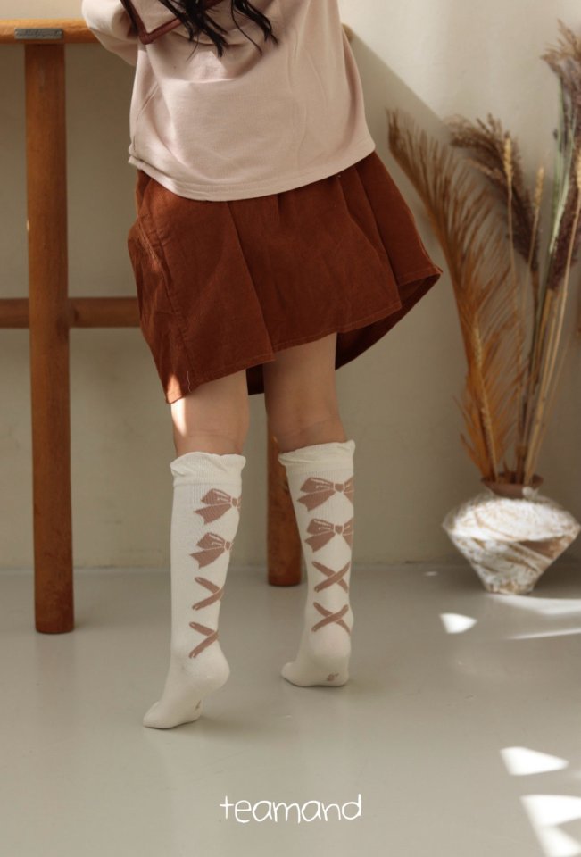 Teamand - Korean Children Fashion - #kidzfashiontrend - Ballet Ribbon Knee Socks - 8
