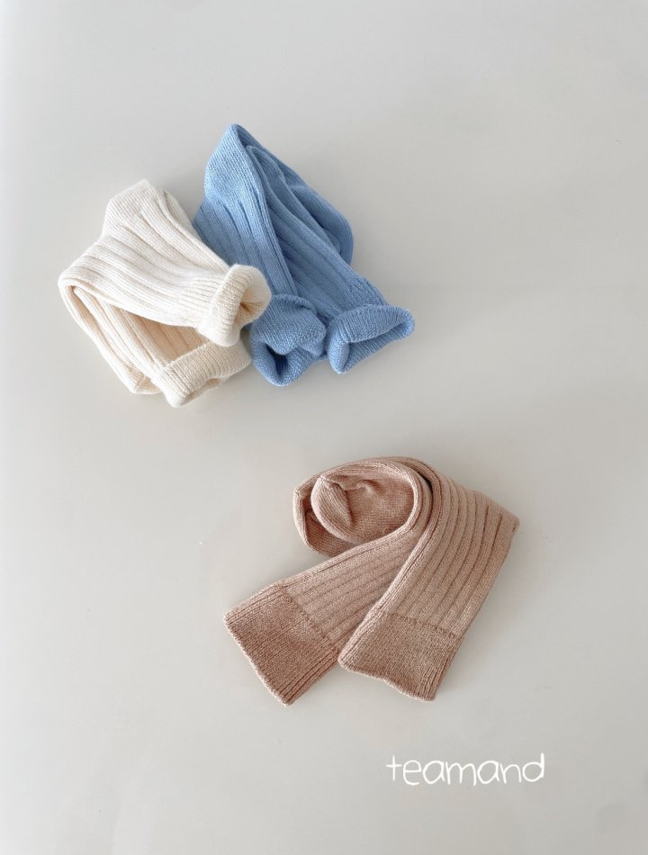 Teamand - Korean Women Fashion - #womensfashion - Ribbed Socks Cream Cheese Set (with Mom) - 2