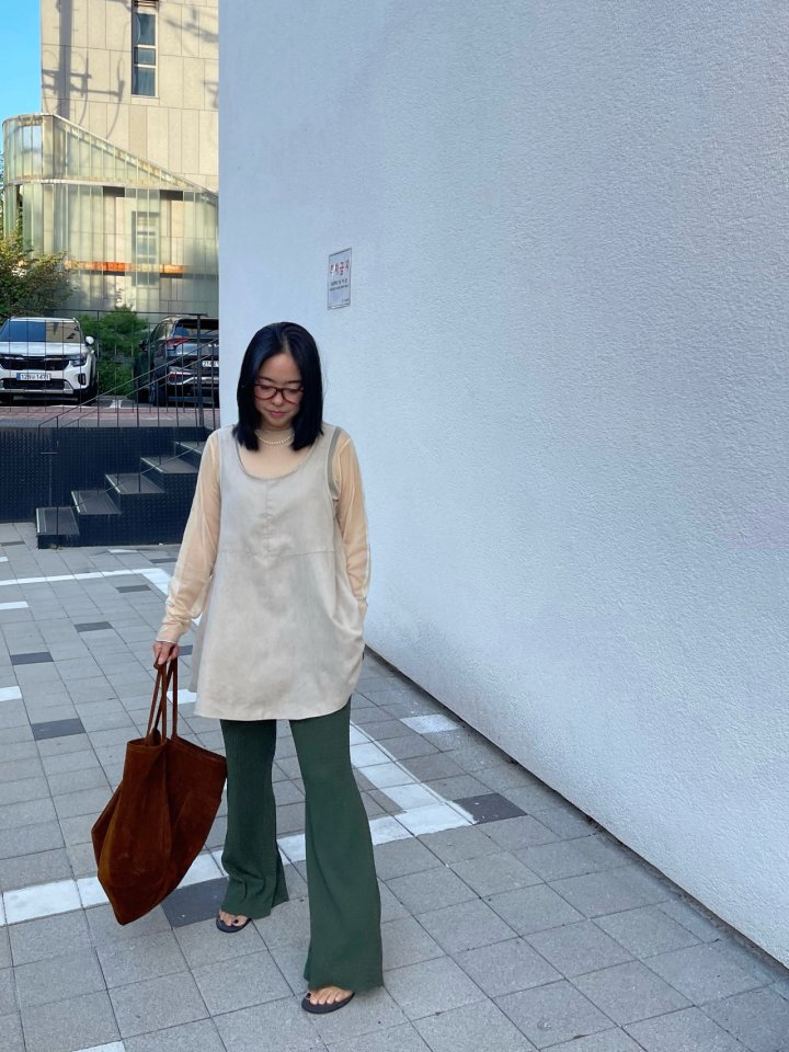 The Fine.b - Korean Women Fashion - #momslook - Suede Mini One-piece - 7