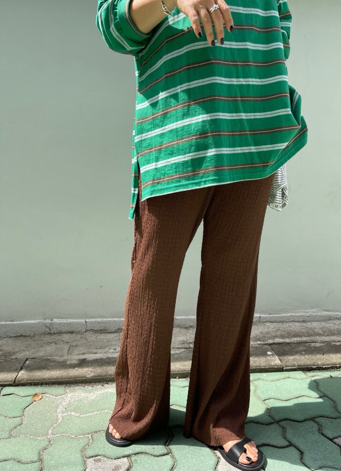 The Fine.b - Korean Women Fashion - #womensfashion - Wrinkle Bootcut Pants - 4