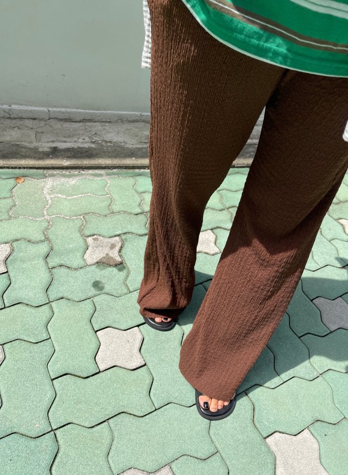 The Fine.b - Korean Women Fashion - #momslook - Wrinkle Bootcut Pants - 6