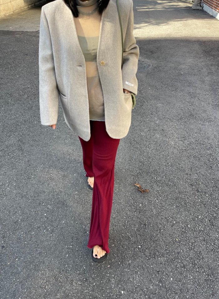 The Fine.b - Korean Women Fashion - #momslook - Ribbed Bootcut Pants