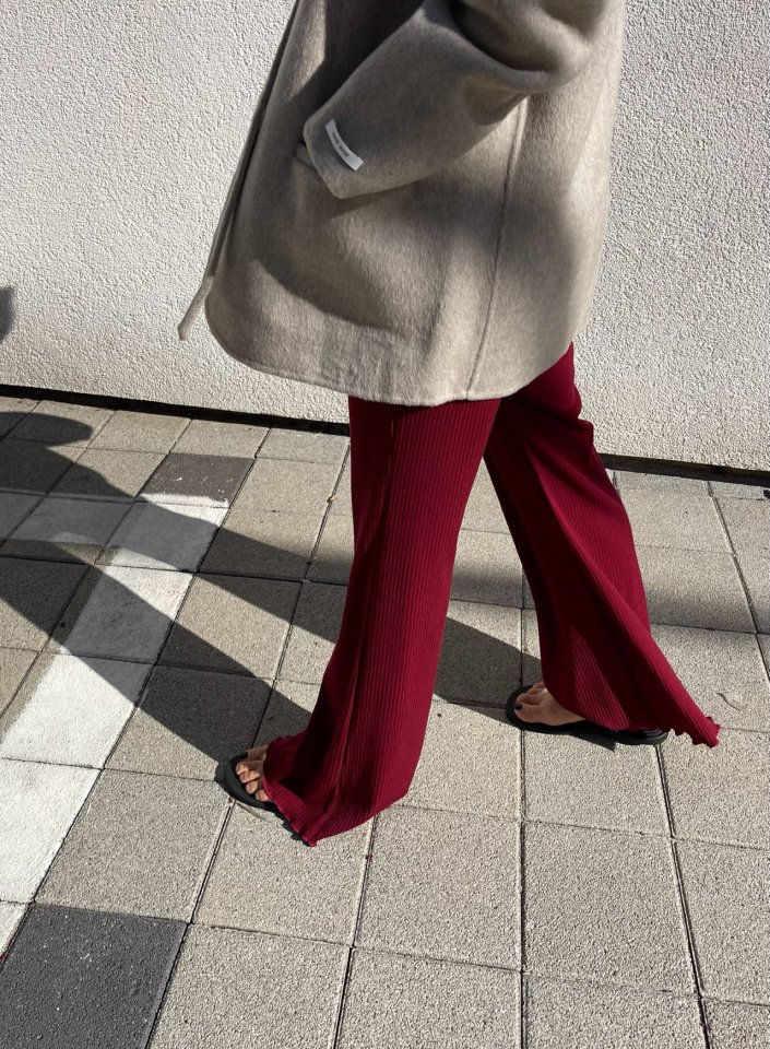 The Fine.b - Korean Women Fashion - #momslook - Ribbed Bootcut Pants - 5