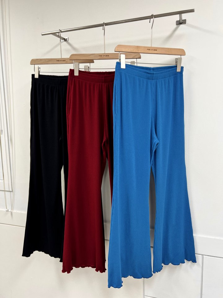 The Fine.b - Korean Women Fashion - #momslook - Ribbed Bootcut Pants - 9