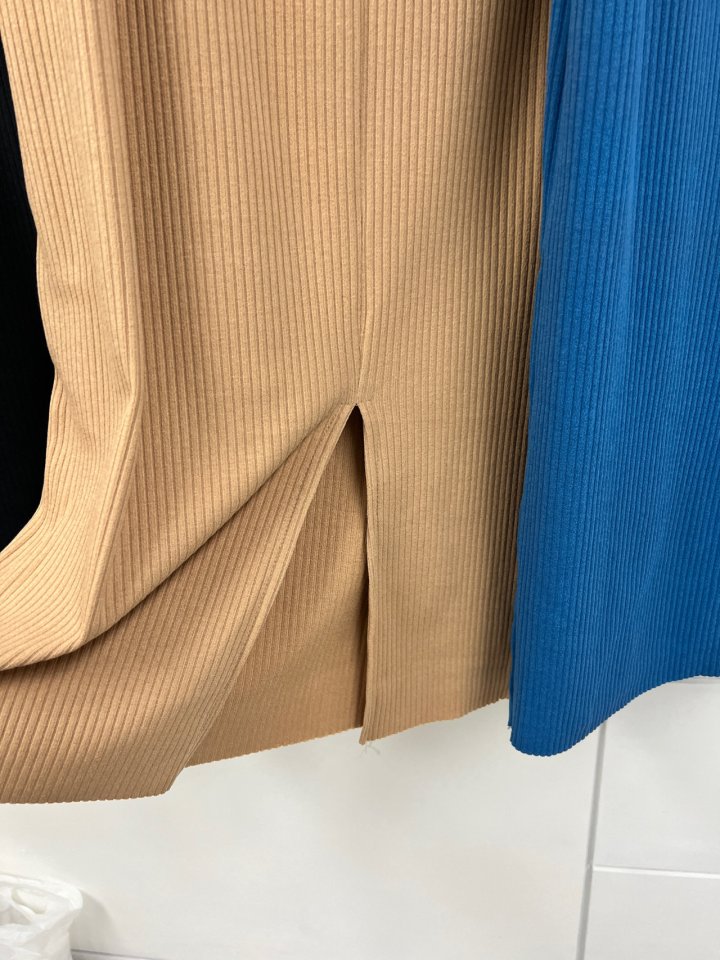 The Fine.b - Korean Women Fashion - #vintagekidsstyle - Ribbed Long Skirt - 4