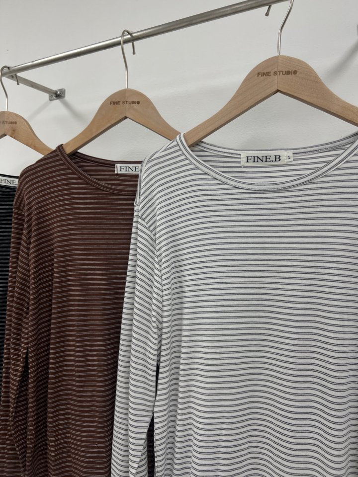 The Fine.b - Korean Women Fashion - #pursuepretty - Ella Stripe Tee - 4