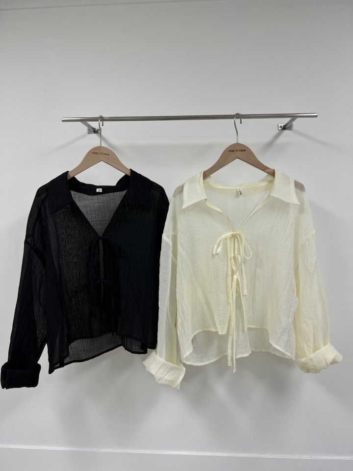 The Fine.b - Korean Women Fashion - #restrostyle - Pleats Shirt