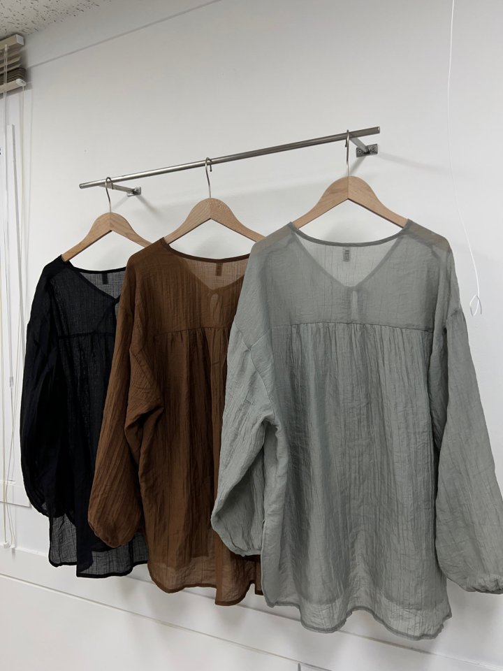 The Fine.b - Korean Women Fashion - #romanticstyle - Self Long Shirt - 7