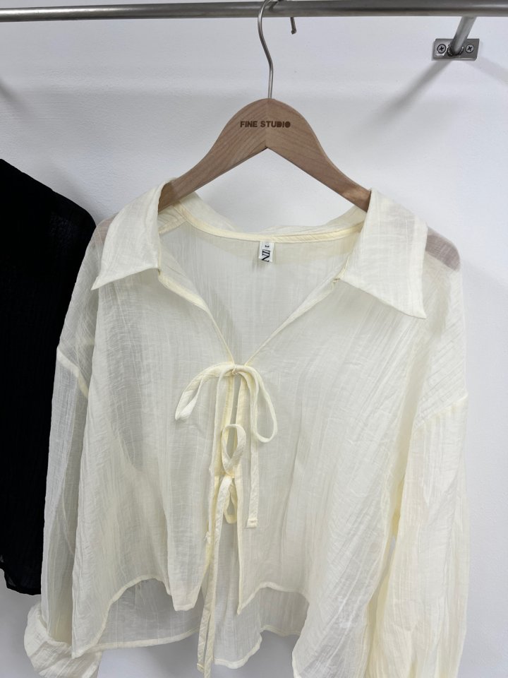 The Fine.b - Korean Women Fashion - #romanticstyle - Pleats Shirt - 2