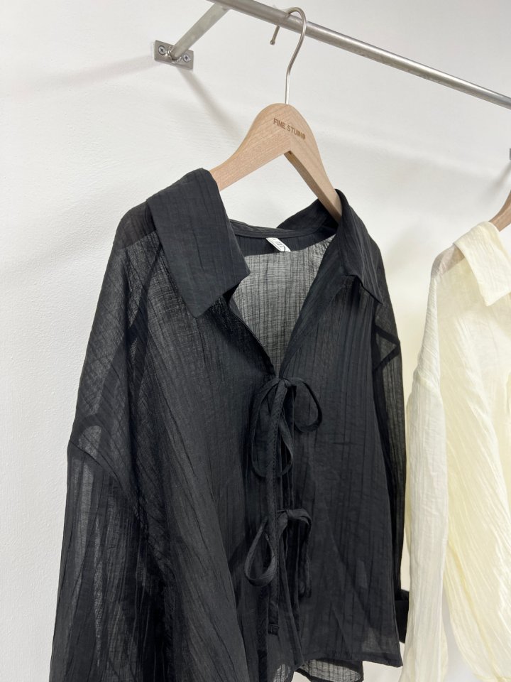 The Fine.b - Korean Women Fashion - #thelittlethings - Pleats Shirt - 5