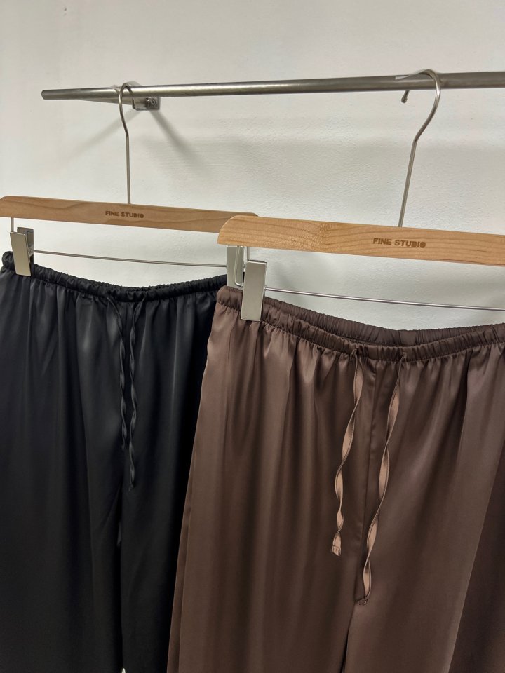 The Fine.b - Korean Women Fashion - #womensfashion - Satin Slacks - 2