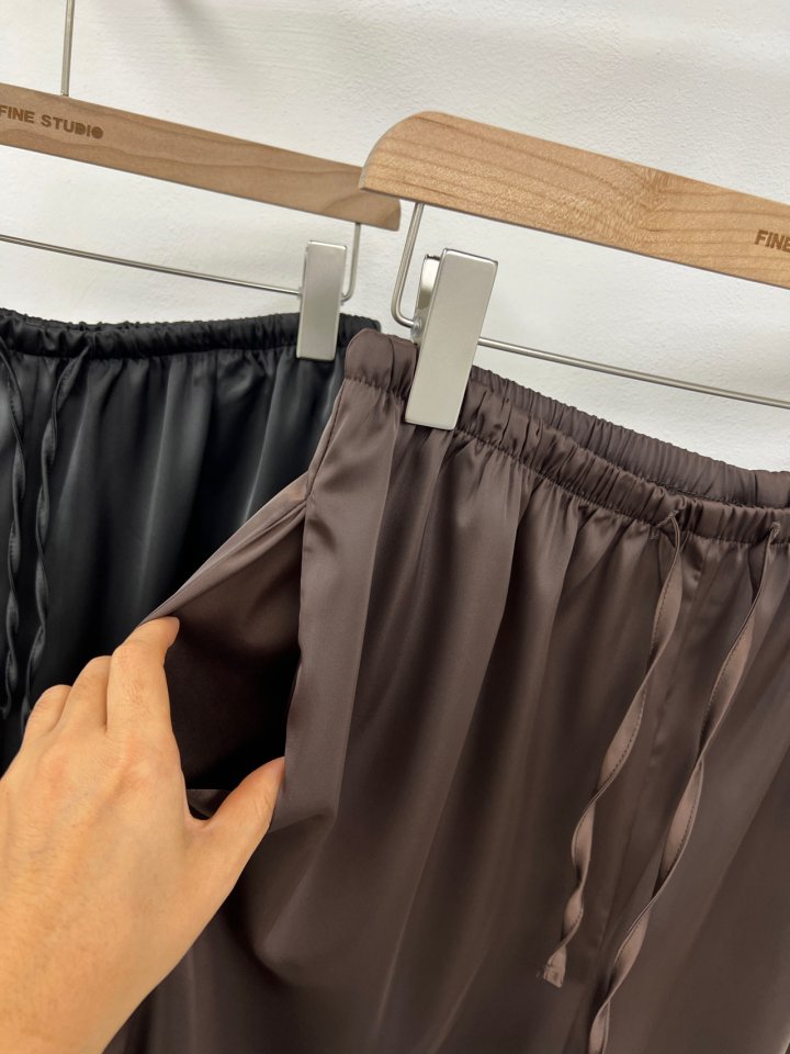 The Fine.b - Korean Women Fashion - #momslook - Satin Slacks - 4