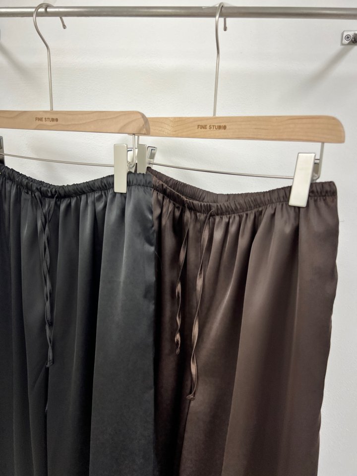 The Fine.b - Korean Women Fashion - #womensfashion - Satin Slacks - 6