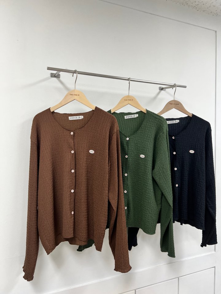 The Fine.b - Korean Women Fashion - #womensfashion - R Button Cardigan