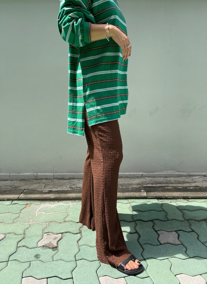 The Fine.b - Korean Women Fashion - #womensfashion - Wrinkle Bootcut Pants - 5