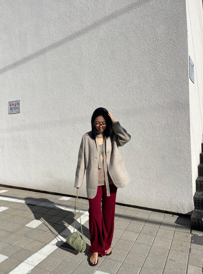 The Fine.b - Korean Women Fashion - #womensfashion - Ribbed Bootcut Pants - 2