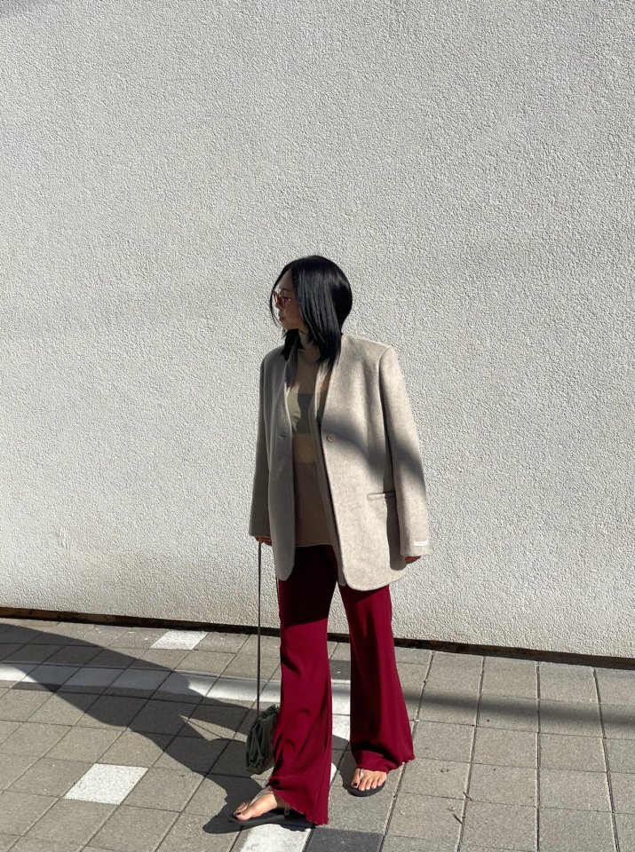 The Fine.b - Korean Women Fashion - #momslook - Ribbed Bootcut Pants - 4