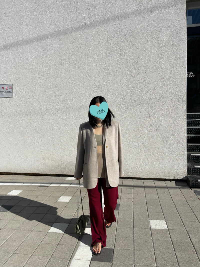 The Fine.b - Korean Women Fashion - #womensfashion - Handmade No-Collar Jacket - 10