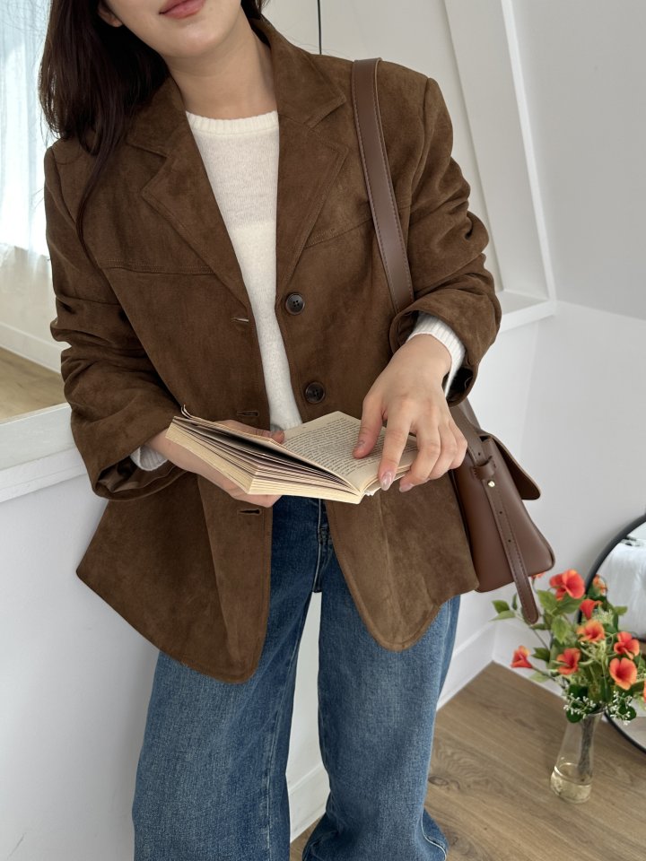 There By - Korean Women Fashion - #momslook - Mac Suede Jacket - 3