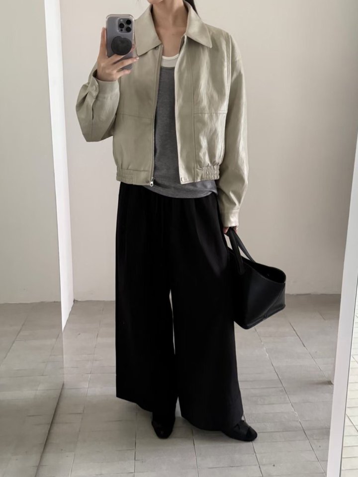 There By - Korean Women Fashion - #momslook - Mull Leather Jacket - 11