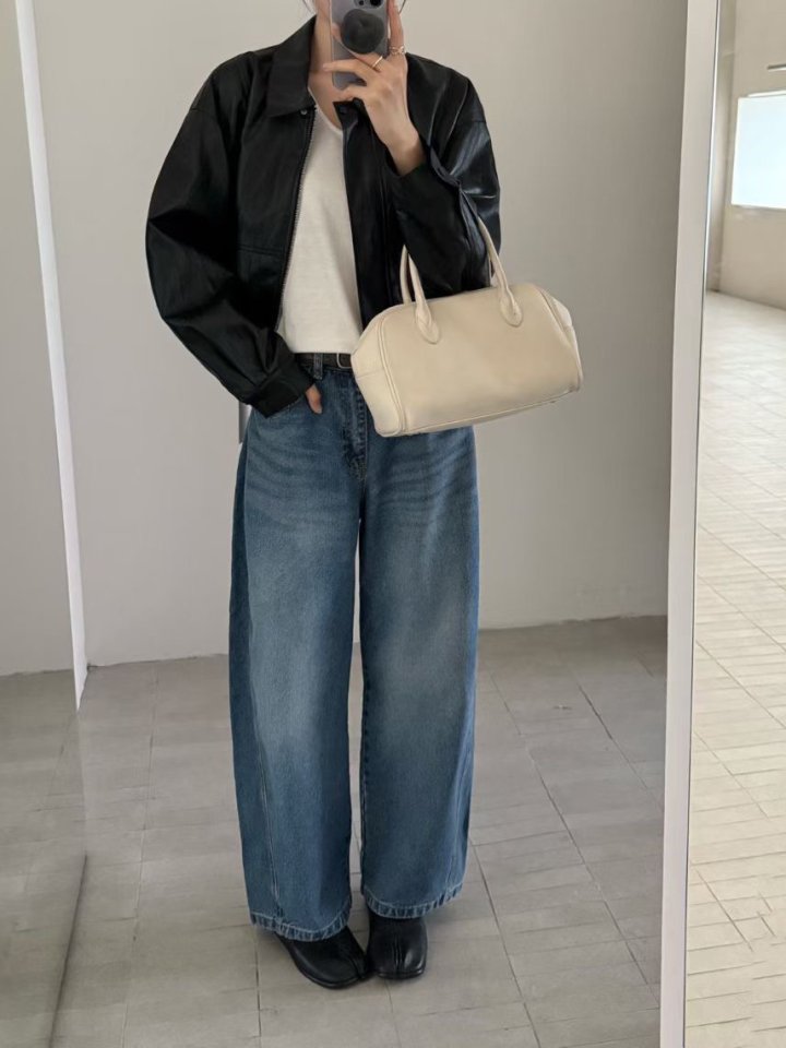 There By - Korean Women Fashion - #momslook - Mull Leather Jacket - 7