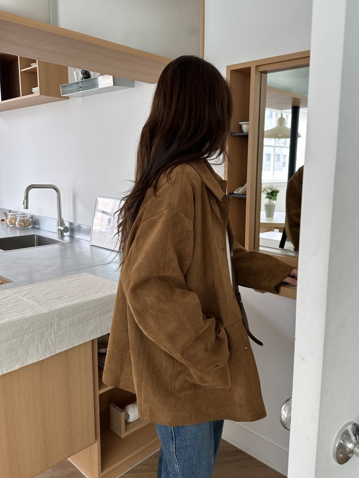 There By - Korean Women Fashion - #womensfashion - Mild Suede Jacket - 4