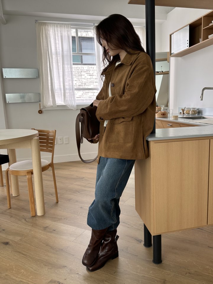There By - Korean Women Fashion - #momslook - Mild Suede Jacket - 8