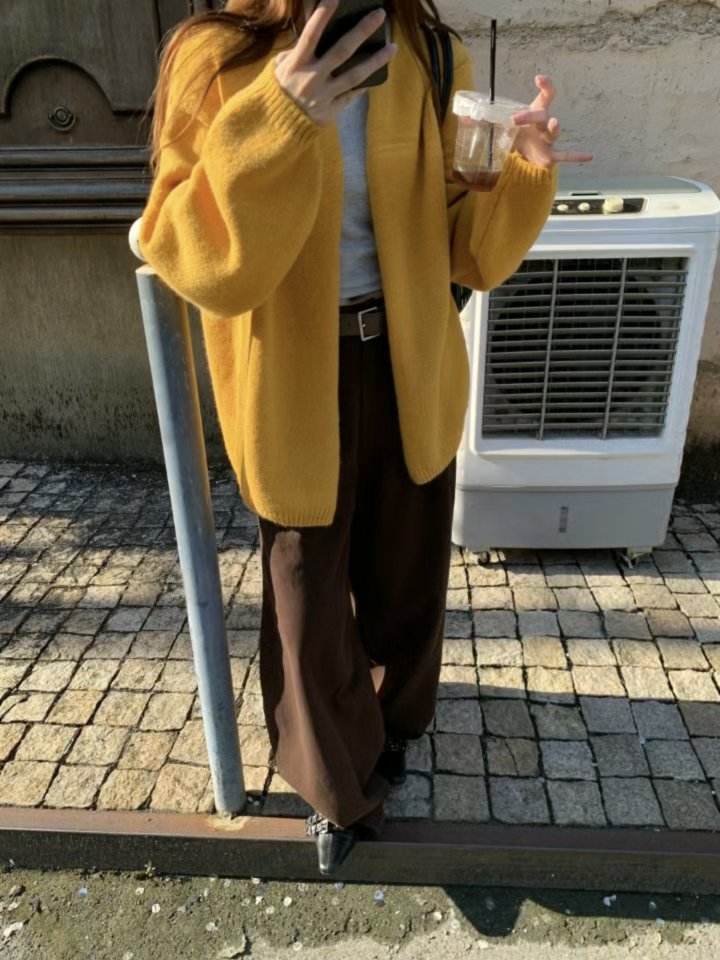 There By - Korean Women Fashion - #momslook - Lin Color Cardigan - 2