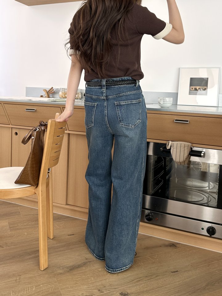 There By - Korean Women Fashion - #momslook - Straight Denim Pants - 9