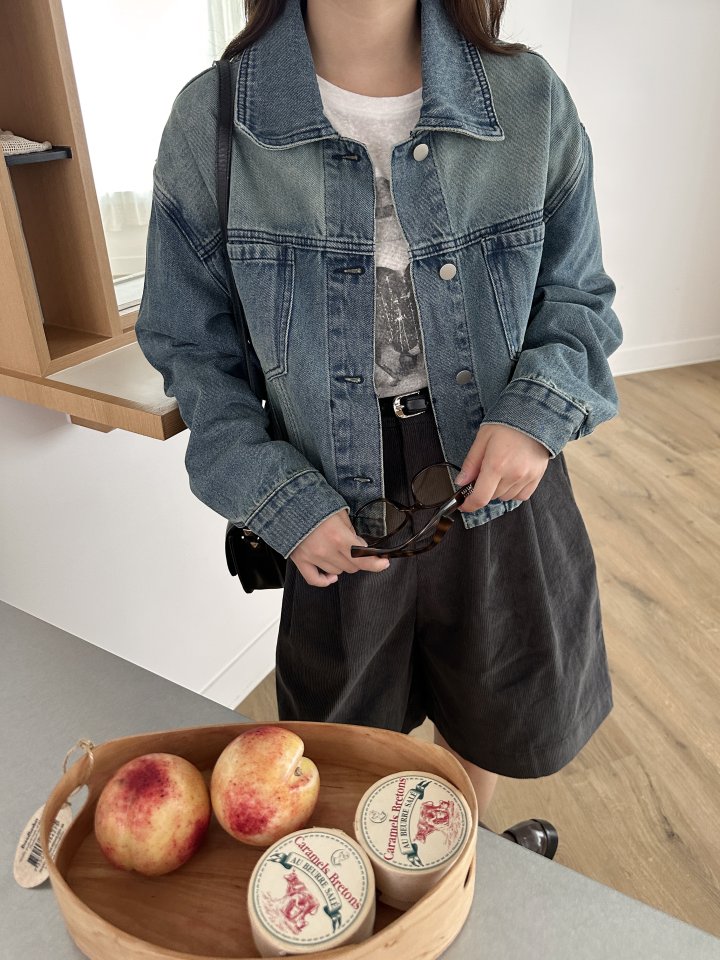 There By - Korean Women Fashion - #momslook - Pale Denim Jacket - 7