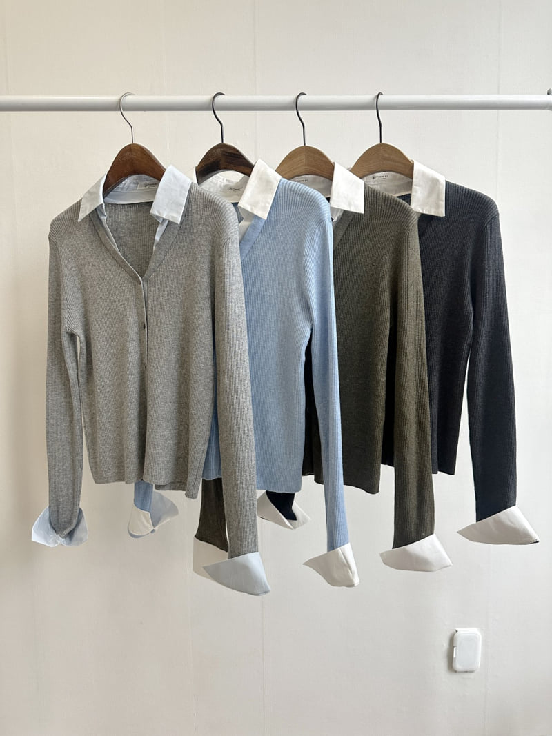 There By - Korean Women Fashion - #momslook - Loen Collar Cardigan - 7