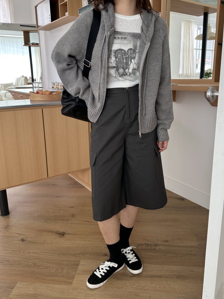 There By - Korean Women Fashion - #momslook - Pocket Bermuda Pants - 11