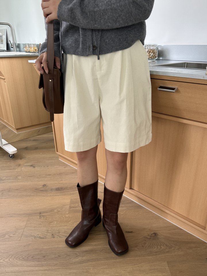 There By - Korean Women Fashion - #momslook - Nick Corduroy Half Pants