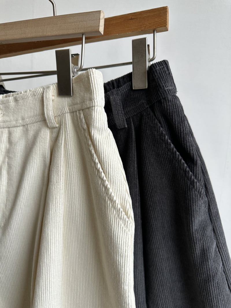 There By - Korean Women Fashion - #momslook - Nick Corduroy Half Pants - 12