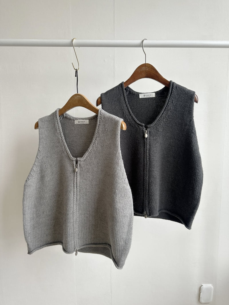There By - Korean Women Fashion - #momslook - Autumn Zipper Vest - 8