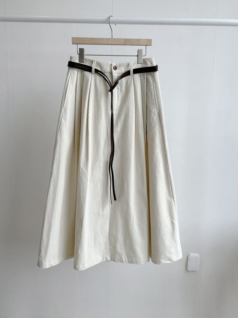 There By - Korean Women Fashion - #momslook - Corduroy Long Skirt - 10