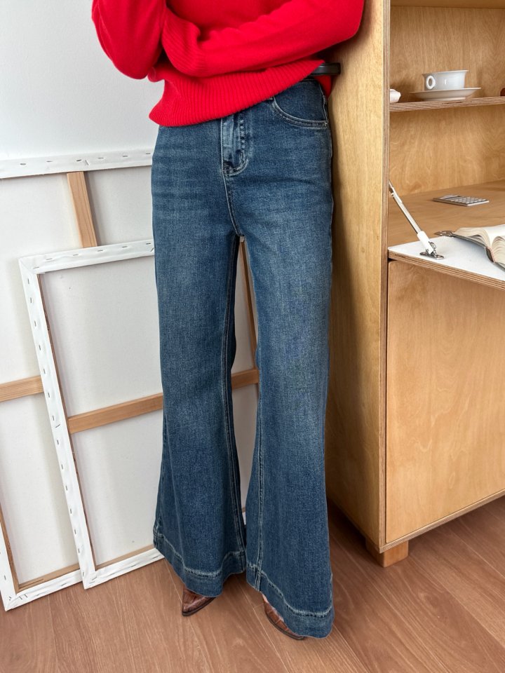 There By - Korean Women Fashion - #momslook - 999 Bootscut Denim Pants - 2
