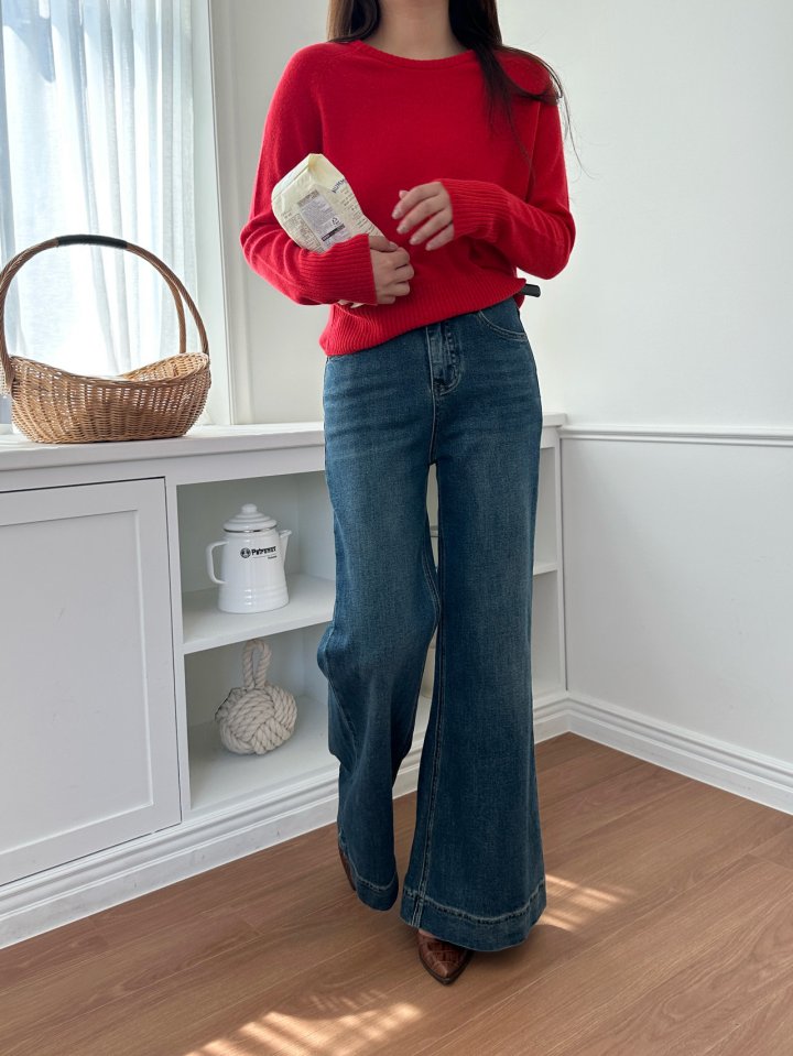 There By - Korean Women Fashion - #momslook - 999 Bootscut Denim Pants - 8