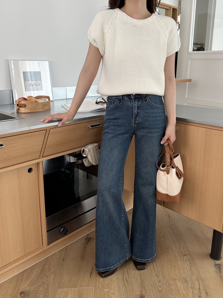 There By - Korean Women Fashion - #momslook - More Short Sleeved Knit Top