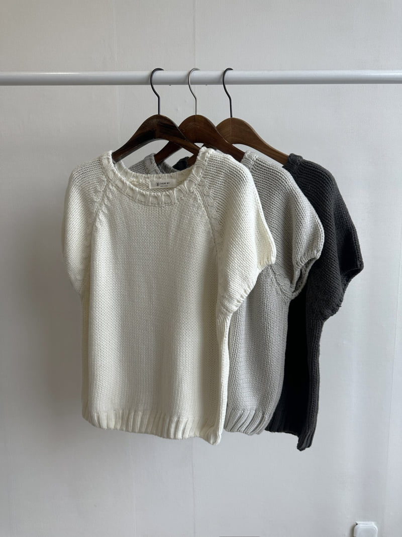 There By - Korean Women Fashion - #momslook - More Short Sleeved Knit Top - 9